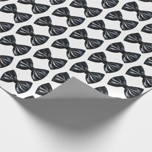 Schwarze Krawatte Weihnachten Geschenkpapier (Ecke)