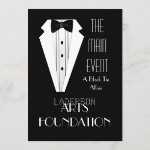Schwarze Krawatten-formales Ereignis Einladung