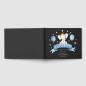 Schwarze Kreide Baby Party Elephant Gästebuch (Voll)