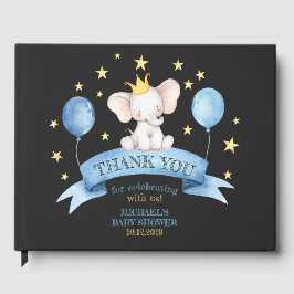 Schwarze Kreide Baby Party Elephant Gästebuch