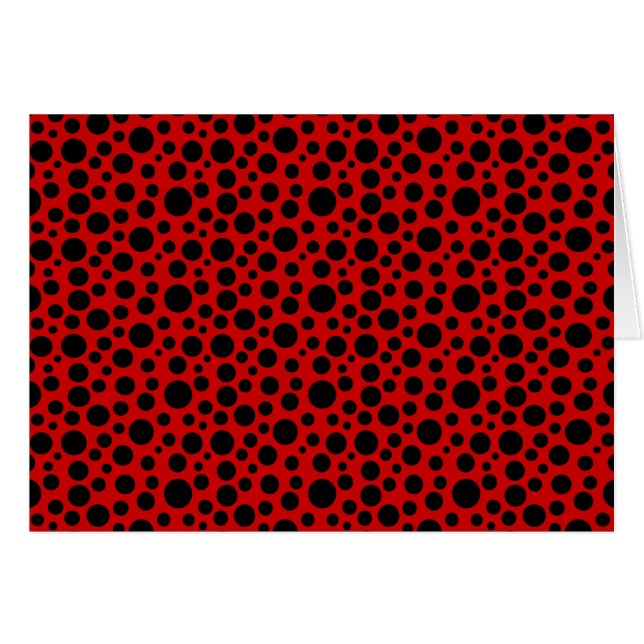 Schwarze Kreise mit dunkelroten Farben (Vorderseite (Horizontal))