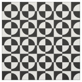 Schwarze Kreise und Quadrate Stoff (Muster)