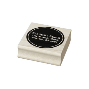 Schwarze Kreisgewohnheits-Briefmarke Gummistempel