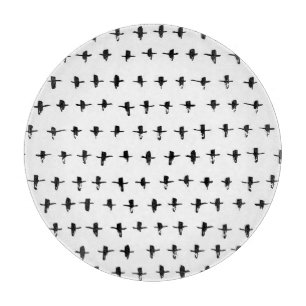 Schwarze Kreuze Handgezeichnet Geometrisch Schneidebrett