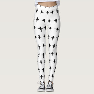 Schwarze Kreuze Handgezeichnete Geometrie Leggings