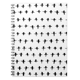 Schwarze Kreuze Handgezeichnete Geometrie Notizblock