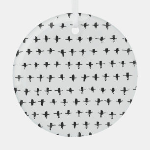 Schwarze Kreuze Handgezeichnete Geometrie Ornament Aus Glas