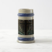 SCHWARZE KREUZEN MIT HELLEN HIGHLIGHTS BIERGLAS (Mittel)