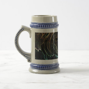 SCHWARZE KREUZEN MIT HELLEN HIGHLIGHTS BIERGLAS