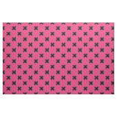 Schwarze Kreuzstiche auf Fuchsia Stoff (Fat Quarter (45,7 x 55,9 cm))