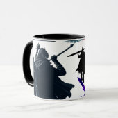 Schwarze Krieger Tasse (Vorderseite Links)