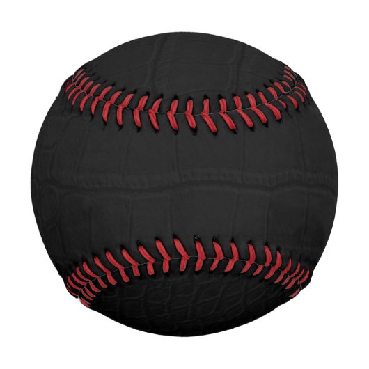 Schwarze Krokodile-Hautfarbe Baseball (Rückseite)