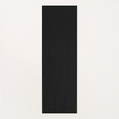 Schwarze Krokodile-Hautfarbe Yogamatte (Vorderseite)