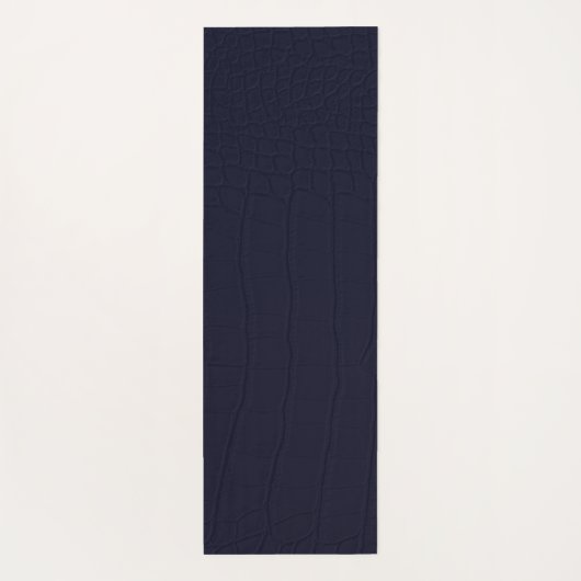 Schwarze Krokodile-Hautfarbe Yogamatte (Rückseite)