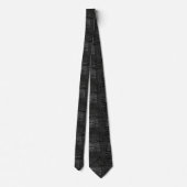 Schwarze Krokoprint-Herren-Krawatte Krawatte (Rückseite)