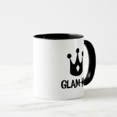 Schwarze Krone Bezaubernd-MA Glamma Tasse (VorderseiteRechts)