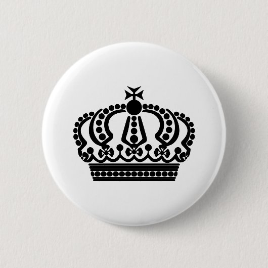 Schwarze Krone Button (Vorderseite)
