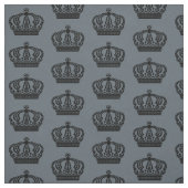 Schwarze Krone Stoff (Muster)