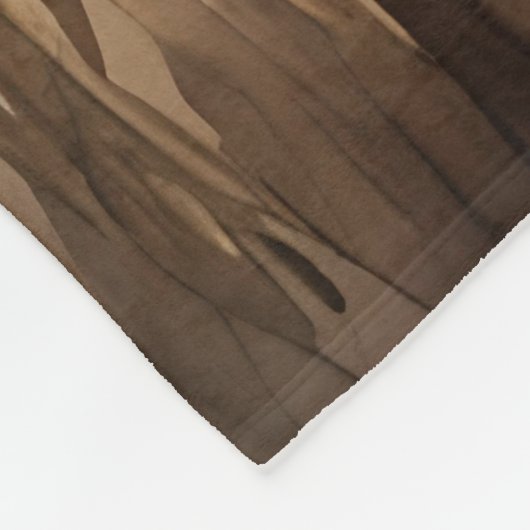 Schwarze Kronen Fleecedecke (Ecke)