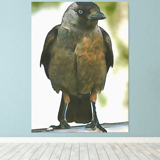 Schwarze Kruge auf einem Balustrade Art Leinwanddruck (Insitu (Holzboden))