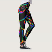 Schwarze Kubikregenbogen-Leggings Leggings (Rechts)