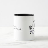 Schwarze Kugel & Silhouette A+ Weltbester Lehrer Tasse (Zentrum)