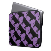 Schwarze Kuh ändern Laptopschutzhülle (Vorderseite Links)