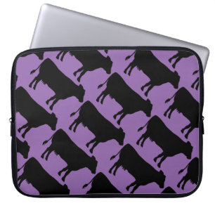 Schwarze Kuh ändern Laptopschutzhülle