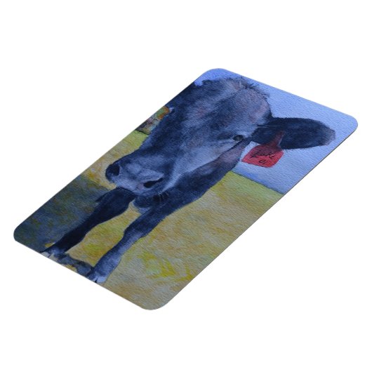 Schwarze Kuh Flex Magnet (Linke Seite)