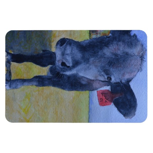 Schwarze Kuh Flex Magnet (Horizontal)