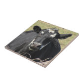 Schwarze Kuh Fliese (Seite)