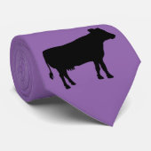 Schwarze Kuh Krawatte (Gerollt)