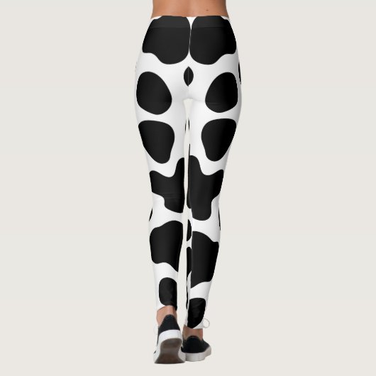 schwarze Kuh Leggings (Rückseite)