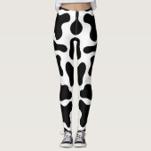 schwarze Kuh Leggings (Vorderseite)