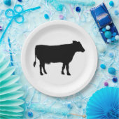 Schwarze Kuh Pappteller (Party)