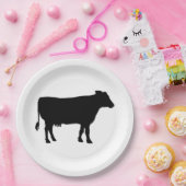 Schwarze Kuh Pappteller (Party)