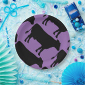 Schwarze Kuh Pappteller (Party)