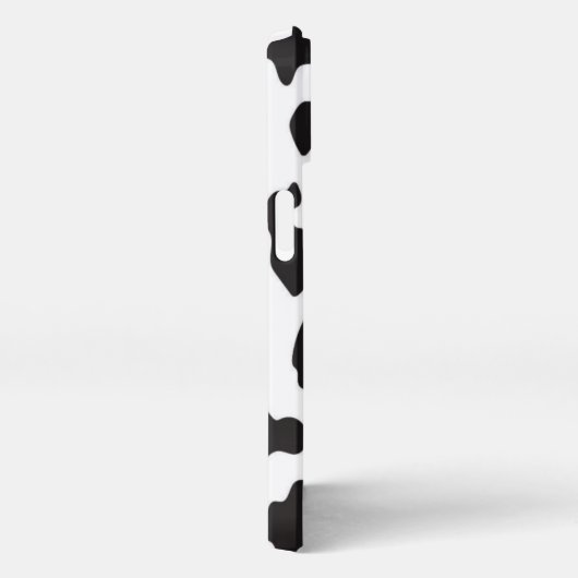 Schwarze Kuh Print Phone Cass iPhone Hülle (Rechte Seite)