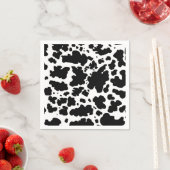 Schwarze Kuh Spots Print Cowboy Bauer Serviette (Beispiel)