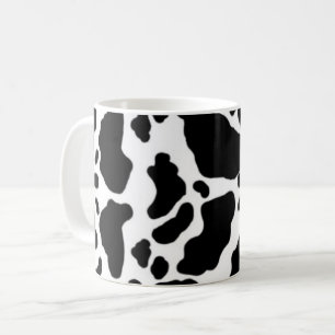Schwarze Kuh-Spots Tierdruckmuster Kaffeetasse