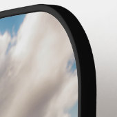 Schwarze Kuh Weide grünes Feld Sonnenlicht Pickleball Schläger (Linke Seite)