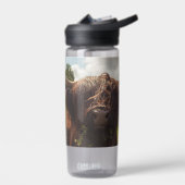 Schwarze Kuh Weide grünes Feld Sonnenlicht Trinkflasche (Links)