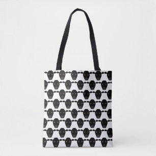 Schwarze Kühe auf Totbeutel Tasche