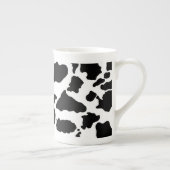 Schwarze Kuhhaut Knochen-China Tasse (Rechts)