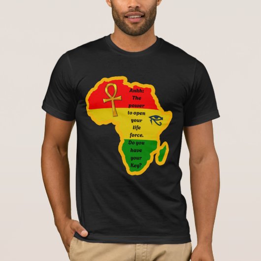 Schwarze Kultur/Geschichte/Ankh/Afrika/T - Shirt (Vorderseite)