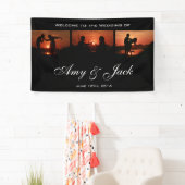 Schwarze kundenspezifische banner (Insitu)