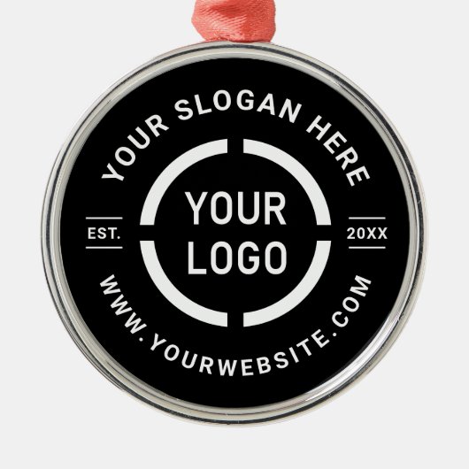 Schwarze, kundenspezifische Firmendekorationen mit Ornament Aus Metall (Vorne)