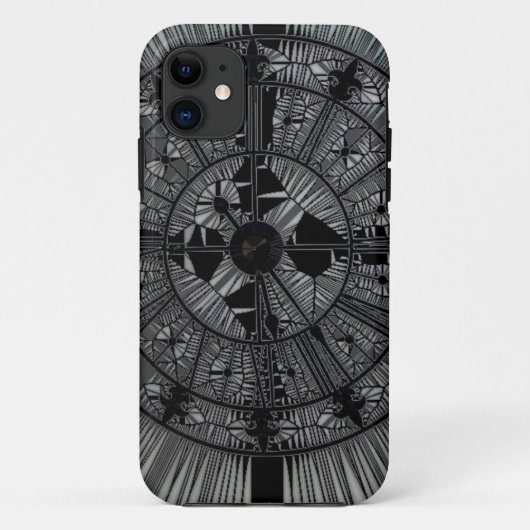 Schwarze Kunst Case-Mate iPhone Hülle (Rückseite)