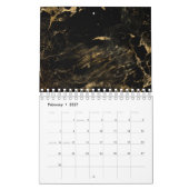 Schwarze Kunst Design getragen Grunge Ästhetik Got Kalender (Feb 2027)