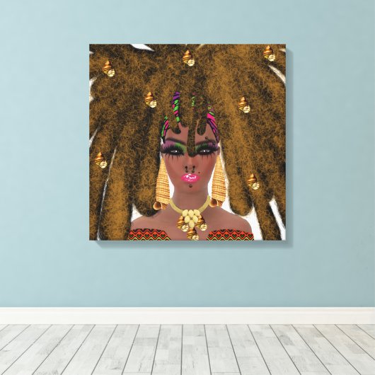 Schwarze Kunst in der Leinwand (Insitu (Holzboden))